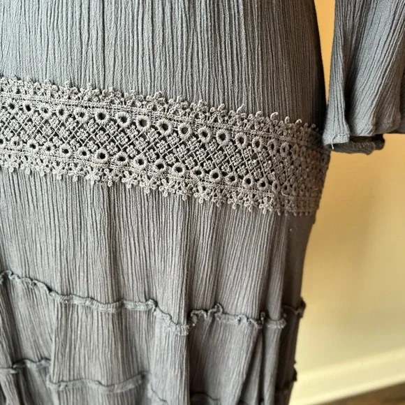 Solitaire Charcoal Long Sleeve Dress - Picture 6 of 12